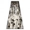 Modern GLOSS covor, traversa 409A 82 Cub stilat, glamour, art deco negru / gri / aur, 60x200 cm