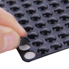 100 opritoare de coliziune din silicon negru foto
