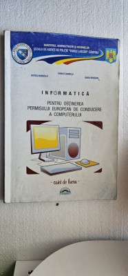 INFORMATICA OBTINEREA PERMISULUI EUROPEAN DE CONDUCERE A COMPUTERULUI POLITIE foto