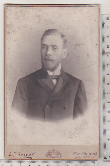 bnk foto Portret - Gheorghe Missail - cu dedicatie - 1902