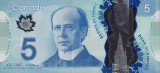 Canada 5 Dolari 2013 - Semnatura: Wilkins &amp; Macklem, Polimer - P106d UNC !!!
