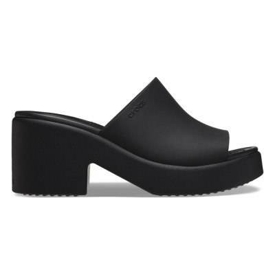 Sandale Crocs Brooklyn Slide Heel Negru - Black/Black foto