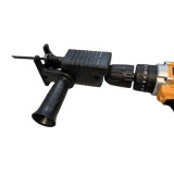 Cumpara ieftin Adaptor fierastrau lance sau pendular pentru bormasina electrica, Portabil, Multifunctional, cu 2 lame pentru lemn si una pentru metal, PVC, Negru