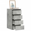 VidaXL Dulap colț cu sertare gri beton 40x41x76 cm lemn prelucrat