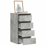 VidaXL Dulap colț cu sertare gri beton 40x41x76 cm lemn prelucrat