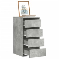 vidaXL Dulap colț cu sertare gri beton 40x41x76 cm lemn prelucrat 852864