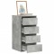 vidaXL Dulap colț cu sertare gri beton 40x41x76 cm lemn prelucrat