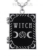 Pandantiv gotic pentru poza, locket, in forma de carte, Witch foto