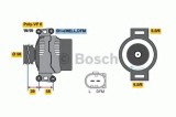 Generator / Alternator AUDI A4 (8E2, B6) (2000 - 2004) BOSCH 0 986 046 180