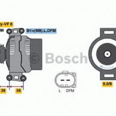 Generator / Alternator AUDI A6 (4B2, C5) (1997 - 2005) BOSCH 0 986 046 180