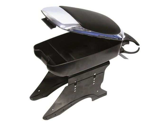 Cotiera auto universala Carpoint crom cu suport pahare