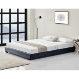 Corium&reg; Pat tapitat modern Berlin, 214 x 146 x 20,5 cm, MDF/textil, gri inchis, pentru 2 persoane HausGarden Leisure, [Corium]
