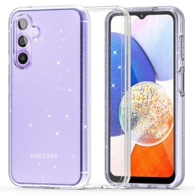 Husa pentru Samsung Galaxy A14 4G / A14 5G - Techsuit SparkleSkin Series - Clear foto