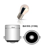 Bec BA15S T.V 1 faza 12V 21W CROM ( lumina portocalie ) PRET PE SET Automotive TrustedCars
