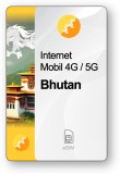 eSIM Internet Bhutan, valabil 30 zile, trafic 10 GB, Premium
