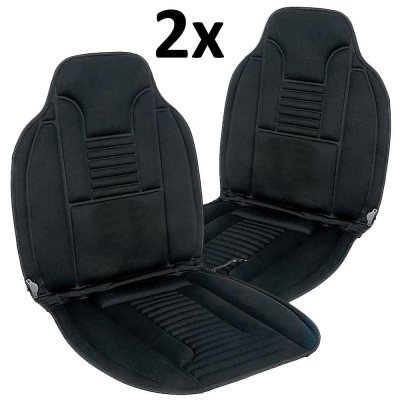 Set 2x Huse Scaun Auto cu Incalzire 12V Reglabila pe 2 Trepte, DeluxeCar foto