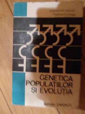 Genetica Populatiilor Si Evolutia - L.e. Mettler, T.g. Gregg ,536013 foto