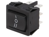 Rocker Switch ON-OFF-ON 10A Negru