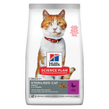 Hill&#039;s SP Adult Sterilised, Rață, hrană uscată pisici sterilizate, 300g