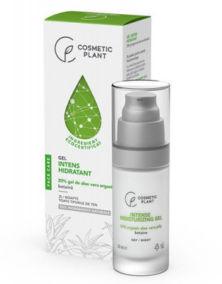 Gel intens hidratant cu 20% gel de aloe vera organic si betaina, 30ml, Cosmetic foto