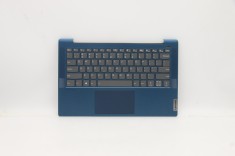 Carcasa superioara cu tastatura palmrest Laptop, Lenovo, IdeaPad 5-14ARE05 Type 81YM, 5CB1A13503, AM2UZ000C20, iluminata, albastra, layout US