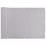 Paravan de balcon, gri, 1000x75 cm, PVC
