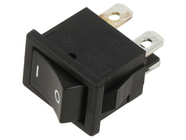 Comutator Rocker ON-OFF 6A 250VAC Negru