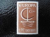 Andorra Franceza-Europa CEPT-serie completa-nestampilat