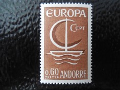 Andorra Franceza-Europa CEPT-serie completa-nestampilat foto