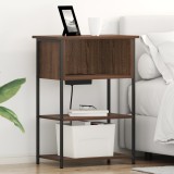 vidaXL Dulap de noapte Stejar brun 55 x 31 x 76 cm Lemn compozit