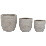 Cumpara ieftin Set de jardiniere Home ESPRIT Bej Fibră de Sticlă Magneziu 45 x 45 x 43 cm (3 Unități)