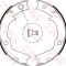 Set saboti frana, frana de mana MITSUBISHI LANCER Limuzina (CS, CT0) (2000 - 2016) TRW GS8479