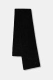 United Colors of Benetton eșarfă cu l&acirc;nă culoarea negru, uni, 122HDU01O