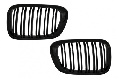Grile Centrale BMW 3 Series E46 Coupe Cabrio 2 Doors Non Facelift (1999-2002) Negru Lucios M Design Performance AutoTuning foto