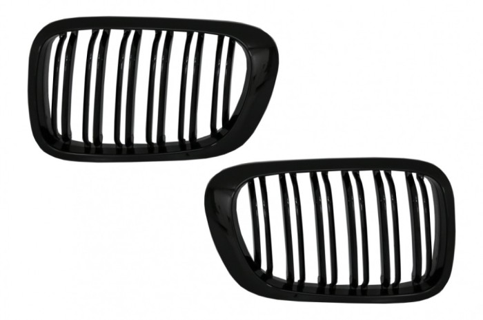 Grile Centrale BMW 3 Series E46 Coupe Cabrio 2 Doors Non Facelift (1999-2002) Negru Lucios M Design Performance AutoTuning