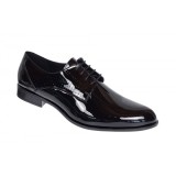 Cumpara ieftin Pantofi barbati eleganti din piele naturala calapod lat Negru Lacuit GKR016NL