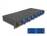 Patch panel 19&quot; fibra optica 6 x SC Duplex OS2 1U, Delock 67000