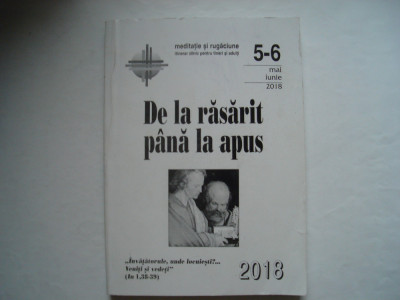 De la rasarit pana la apus, nr. 5-6, mai-iunie 2018 (romano-catolic) foto