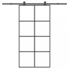 VidaXL Ușă glisantă cu set feronerie 102,5x205 cm sticlă ESG/aluminiu 3332903