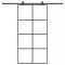 vidaXL Ușă glisantă cu set feronerie 102,5x205 cm sticlă ESG/aluminiu 3332903