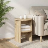 vidaXL Dulap lateral 2 pcs Stejar Sonoma &Oslash;40 x 50 cm Lemn prelucrat 899821