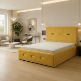 Pat Tapitat Rhea Galben Catifea Premium Model popular