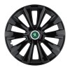 Set 4 Capace Roti Autohelix MSA&reg; potrivite jantelor de 16 inch, pentru Skoda Verde model Delta Black