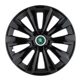 Set 4 Capace Roti Autohelix MSA&reg; potrivite jantelor de 16 inch, pentru Skoda Verde model Delta Black