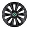 Set 4 Capace Roti Autohelix MSA&reg; potrivite jantelor de 16 inch, pentru Skoda Verde model Delta Black