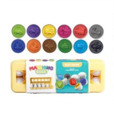 Joc Matching eggs Potriveste oua cu forme, Montessori, multicolor