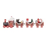 Cumpara ieftin Trenulet Craciun lemn multicolor 22x2x7 cm