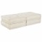 vidaXL Canapea modulară Manual 2 pcs Crem 70 x 70 x 36 cm țesătură 3315065