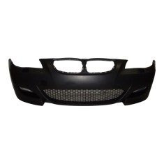 Set bara fata BMW Seria 5 (E60/E61), 06.2003-2007, cu gauri spalator; grunduit, de vopsit; type M5; cu grile inferioare; fara gauri lampa ceata; TUNI