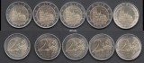 GERMANIA 2 euro, 2011, A, D, F, G, J, Nordrhein Westfalen